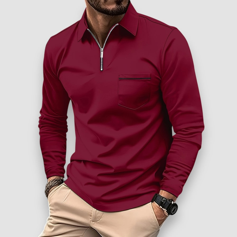 Ralph - Langarm Herren Poloshirt Premium
