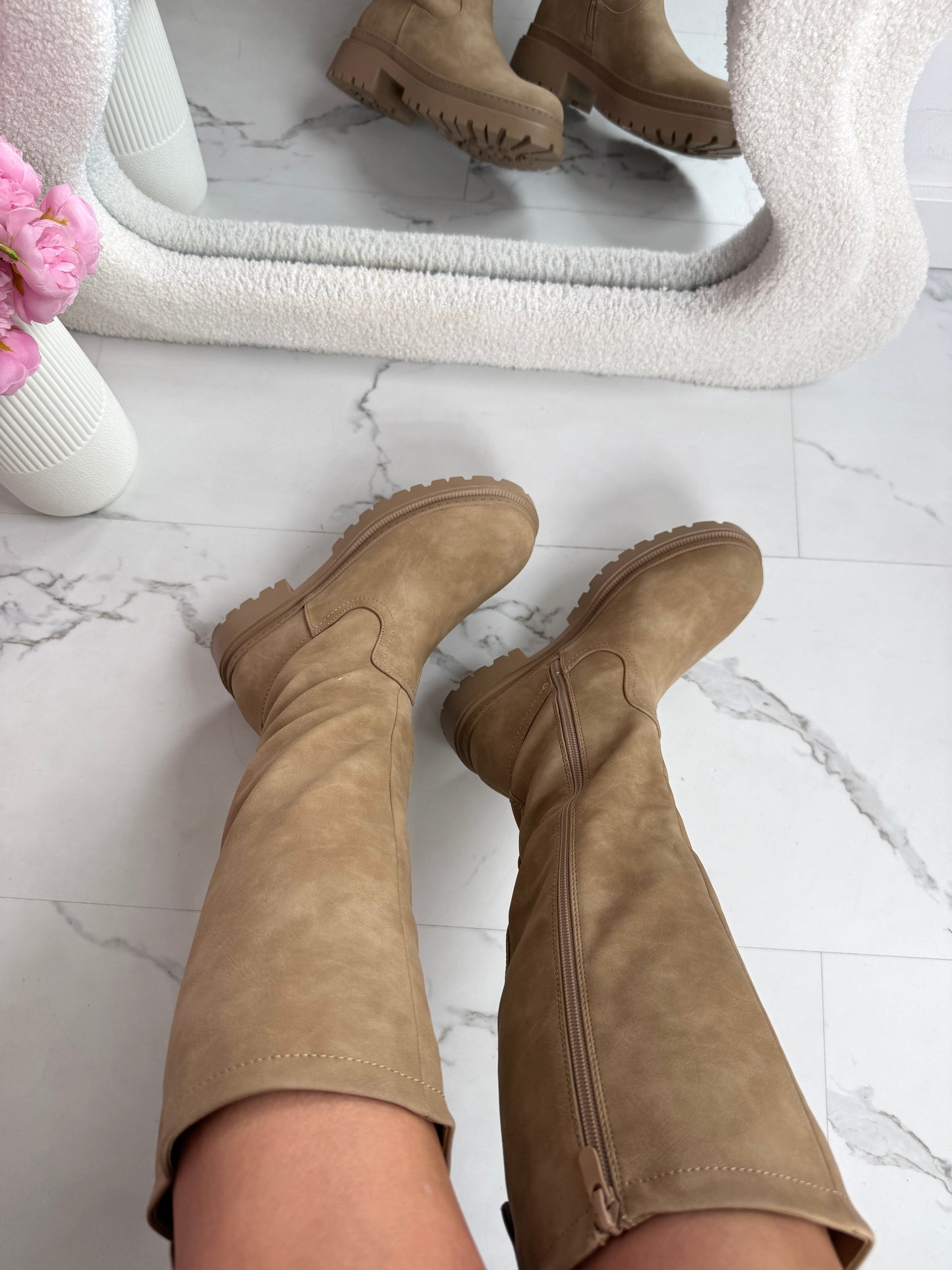 Anetta Khaki Stiefel