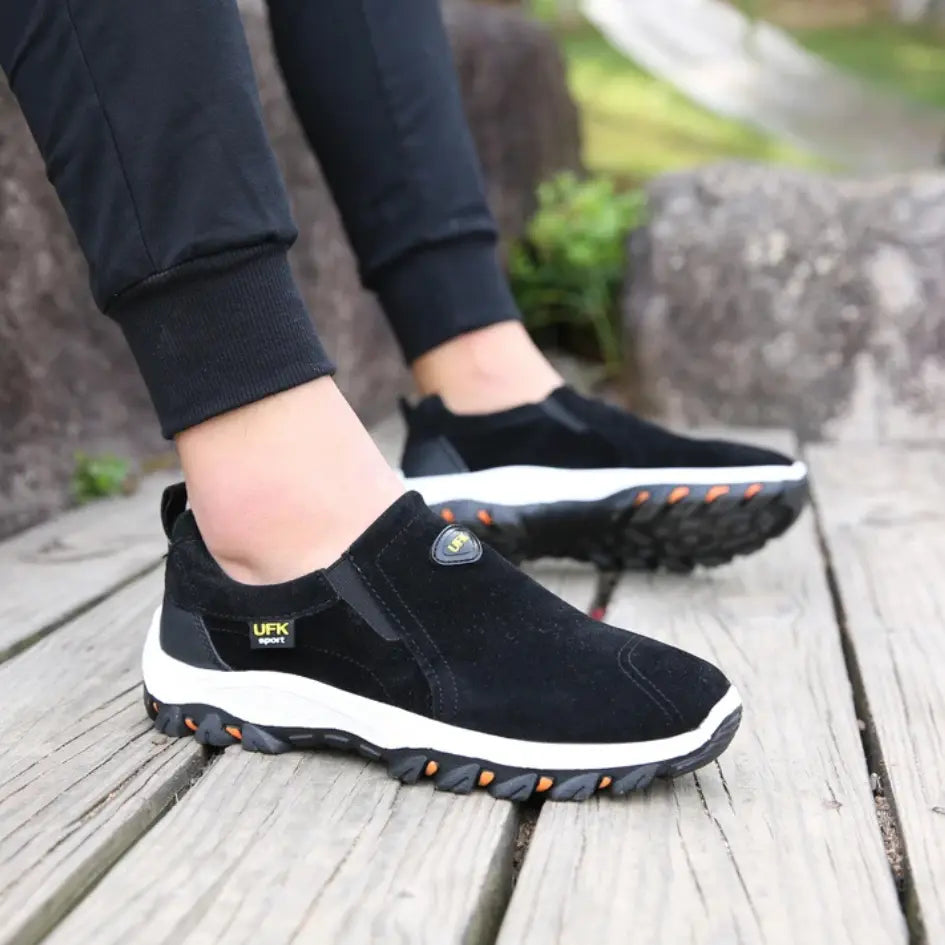 Heren comfortabele Wandelschoen zonder veteres - Ortho slip-on