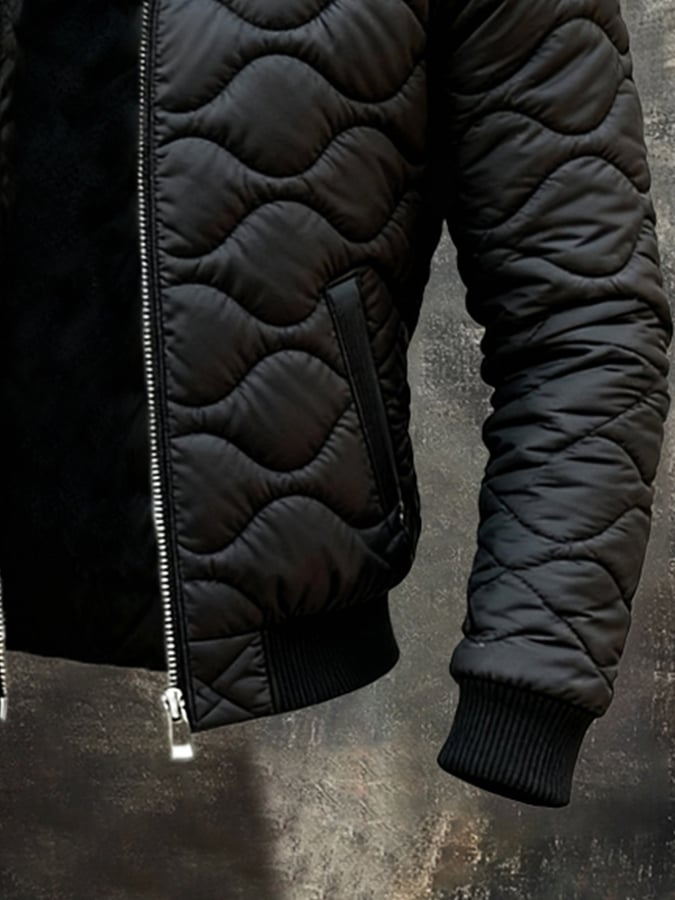 Herren Retro Warme Outdoor-Jacke - Baumwollmantel Vintage