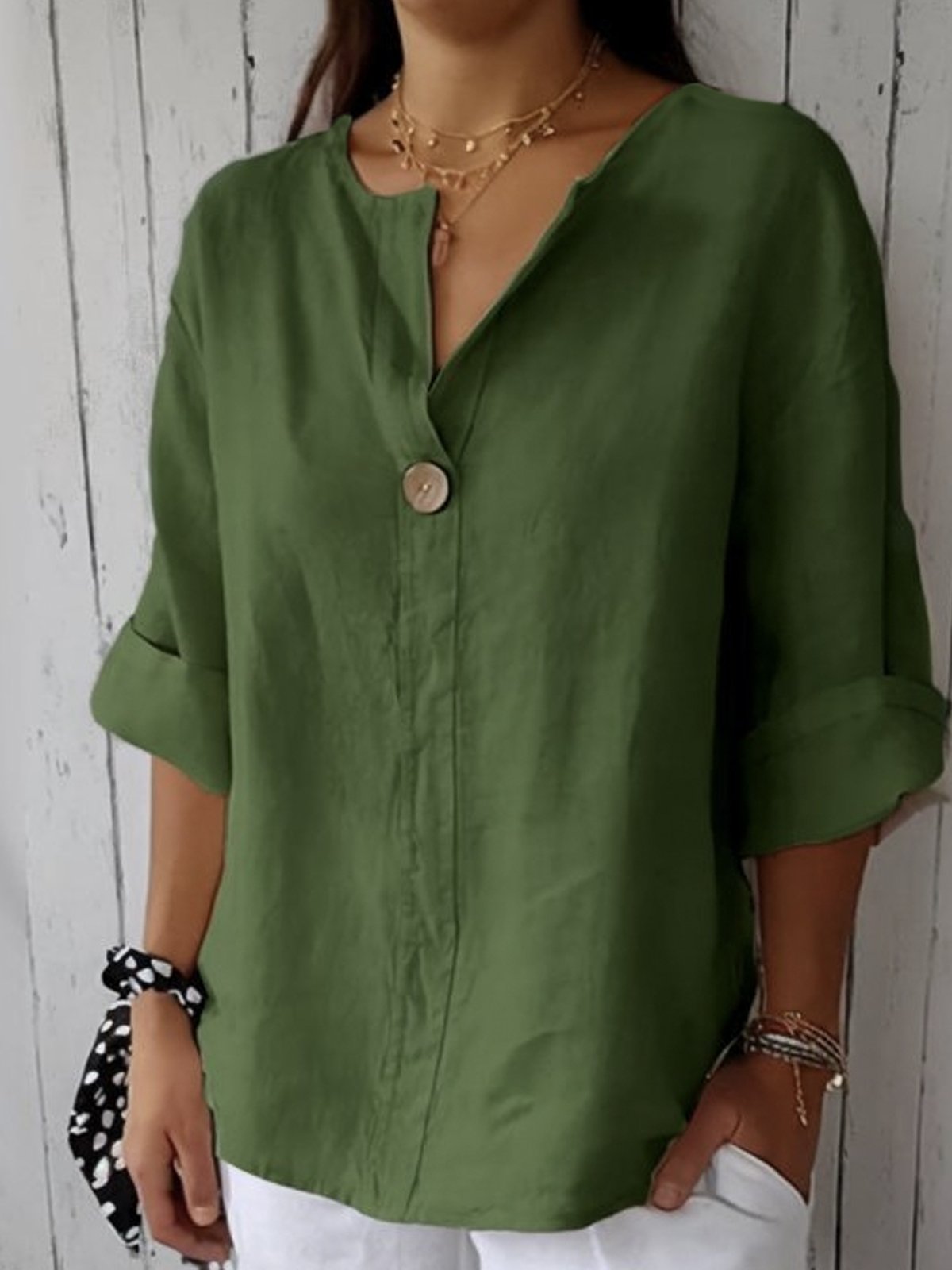Yvonna™ - Chique Komfort Bluse