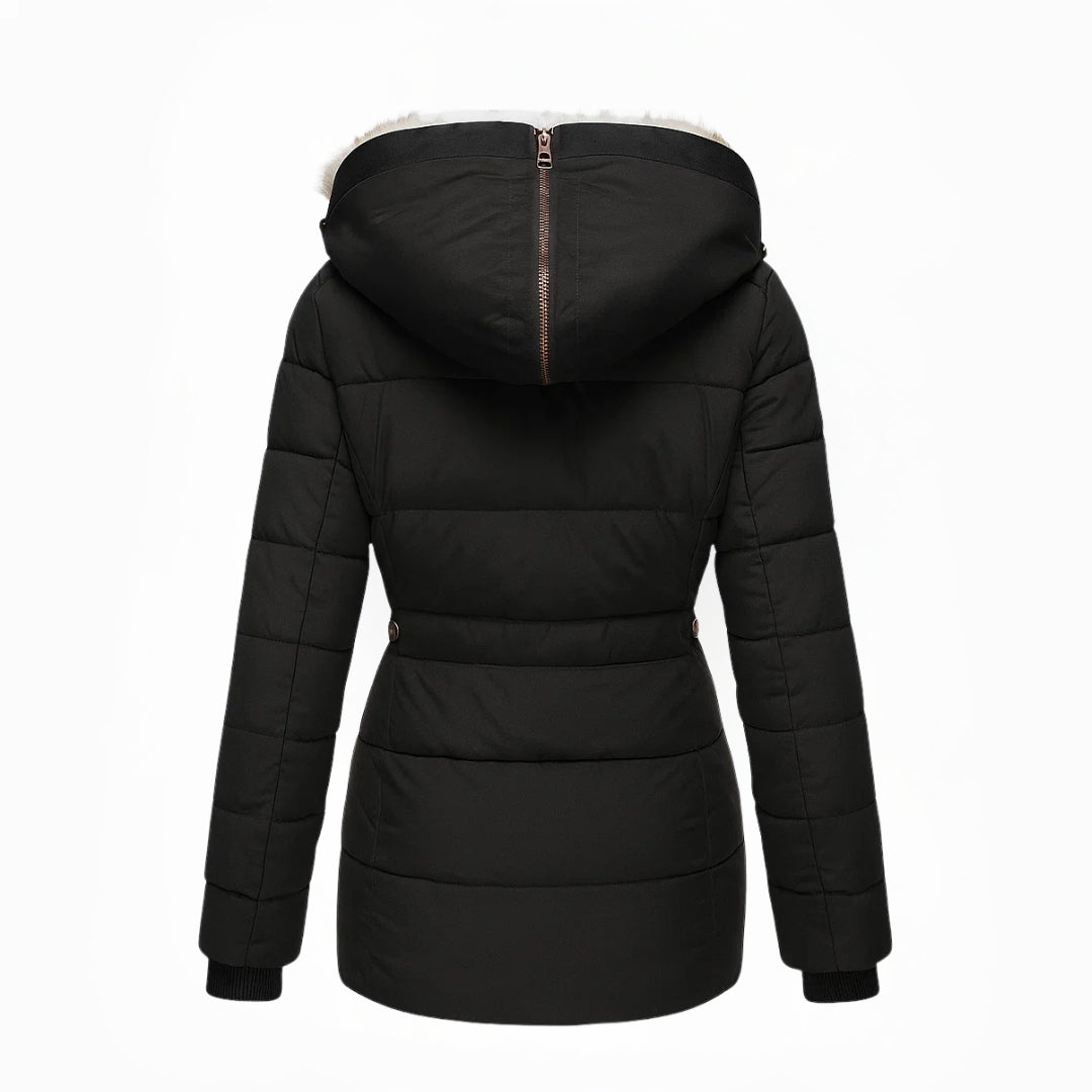 Anna™ Wintermantel Damen mit Fellkapuze - Warmer Gefütterter Parka