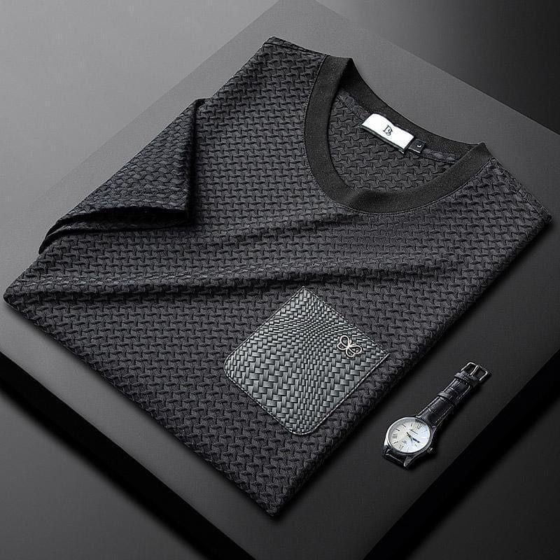 Jacquard Lounge-Set – Texturiertes Herren-Freizeitset mit Raffinesse