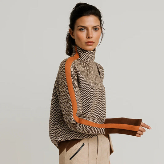 Martina™ | Pullover mit hohem Kragen