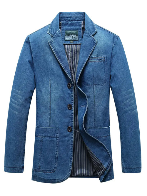 OSWIN - Denim Blazer Baumwolle