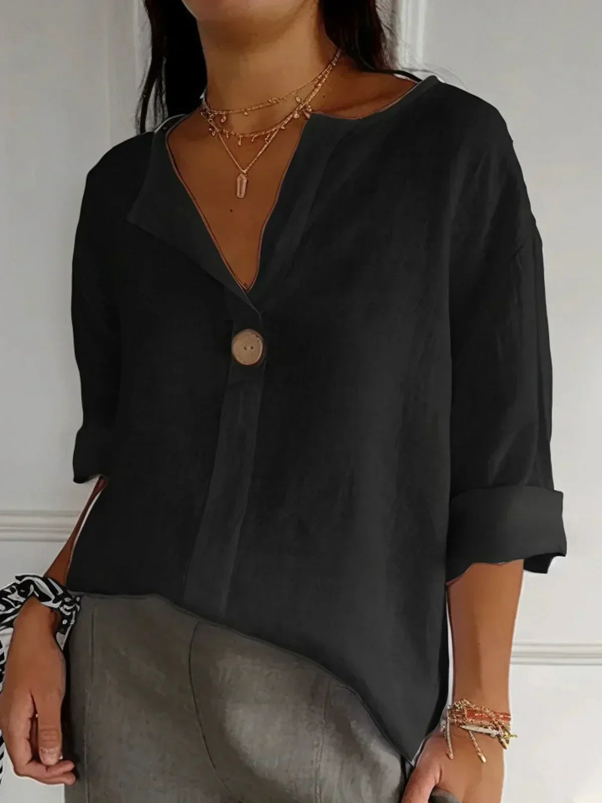 Yvonna™ - Chique Komfort Bluse