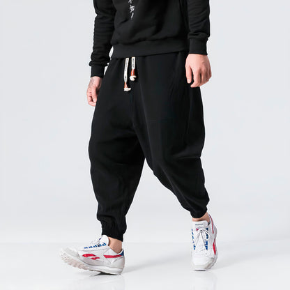 Shao - Bequeme Japanische Baumwoll-Haremhose