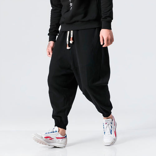 Shao - Bequeme Japanische Baumwoll-Haremhose