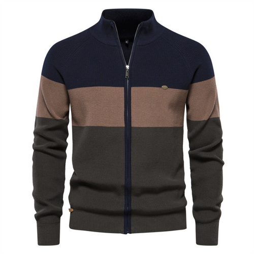 Jack Washington Baumwoll-Cardigan mit Reißverschluss