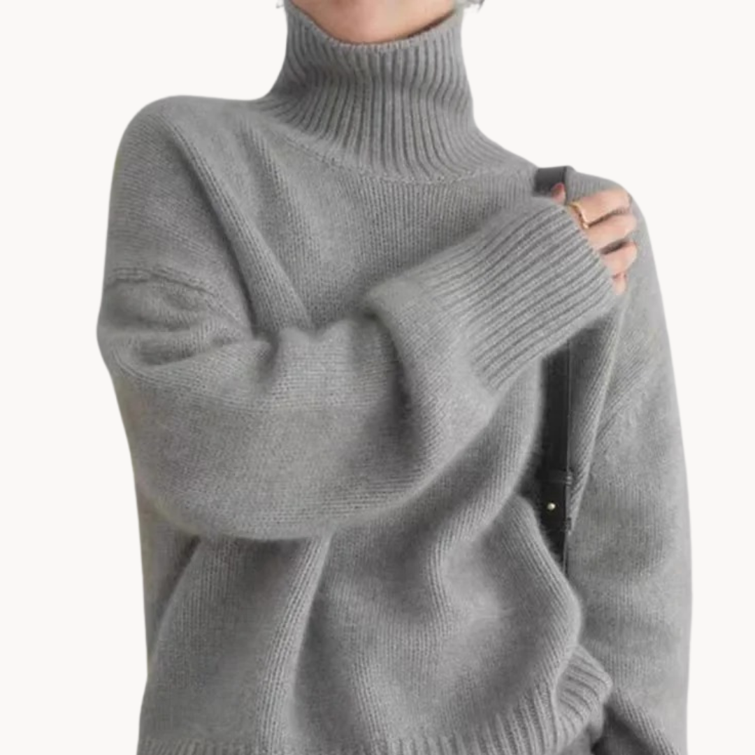 Juliette – Luxuriöser Feinstrick-Rollkragenpullover