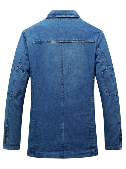 OSWIN - Denim Blazer Baumwolle