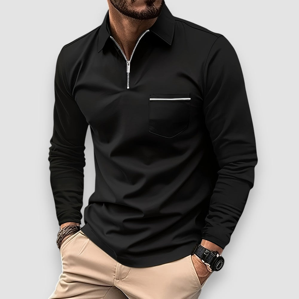 Ralph - Langarm Herren Poloshirt Premium