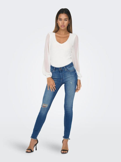 ONLY Damen Jeans ONLBLUSH MID SK AK RW DT DNM REA221 NOOS