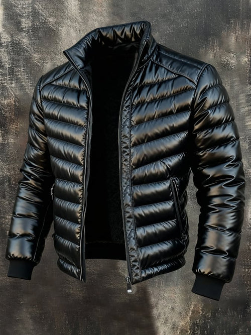 Herren Retro Outdoor-Jacke - Warm Gefüttert mit Taschen