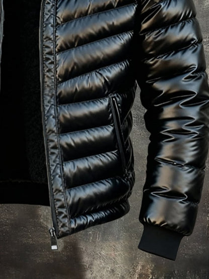 Herren Retro Outdoor-Jacke - Warm Gefüttert mit Taschen