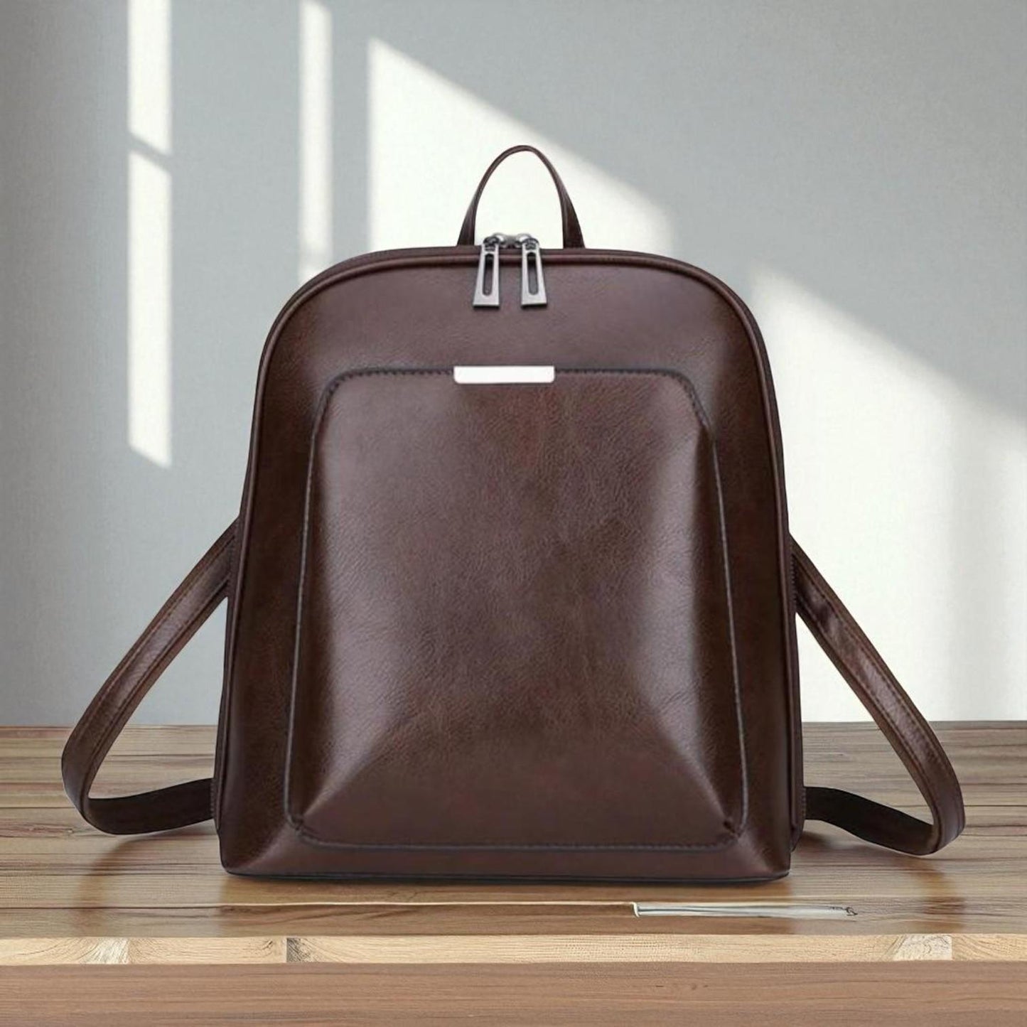 Klassischer Doppel-Reißverschluss Rucksack