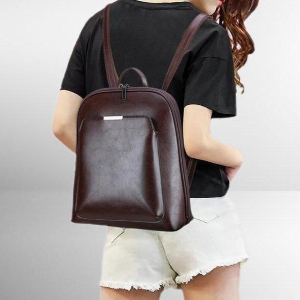 Klassischer Doppel-Reißverschluss Rucksack