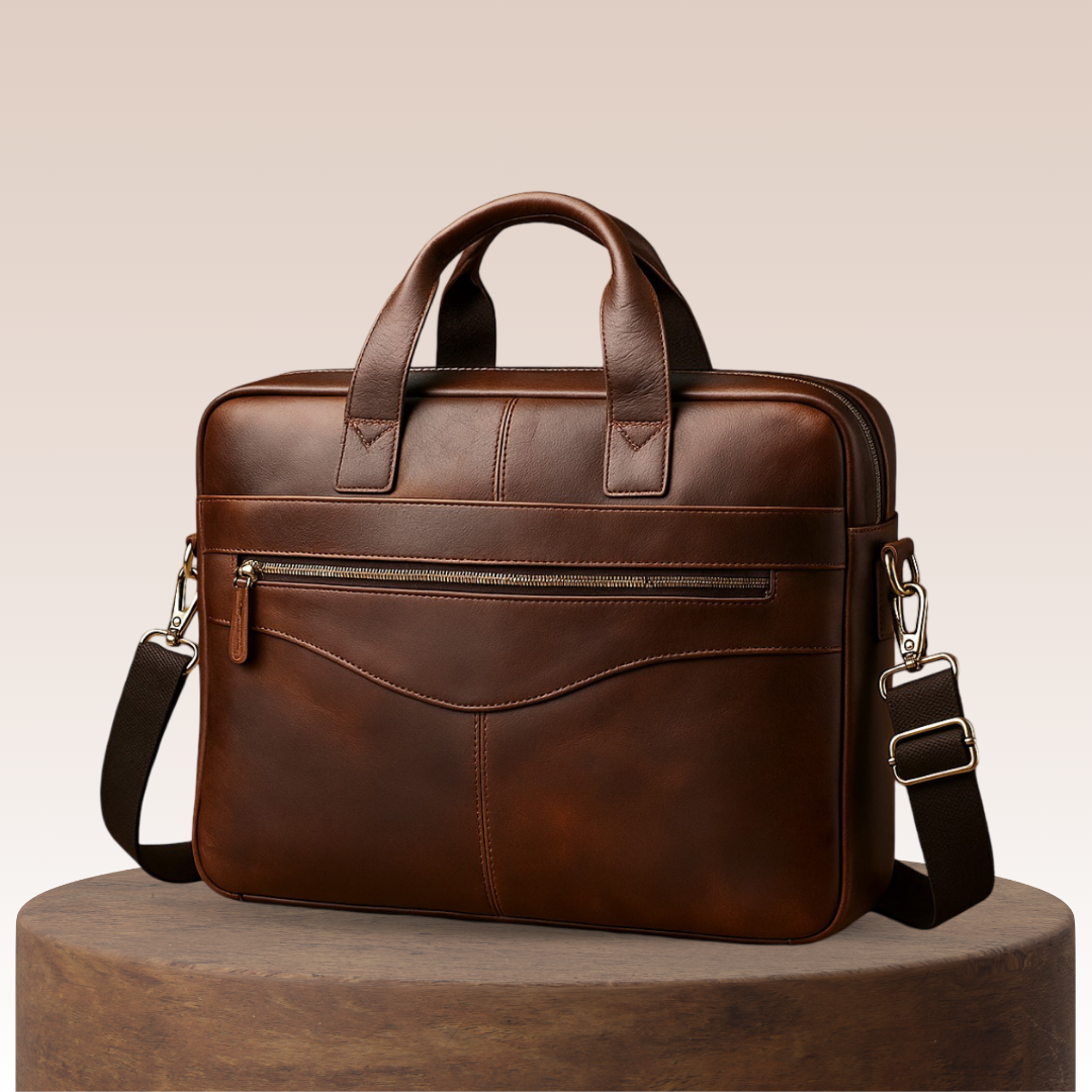 Anthony Moderne Leder-Aktentasche