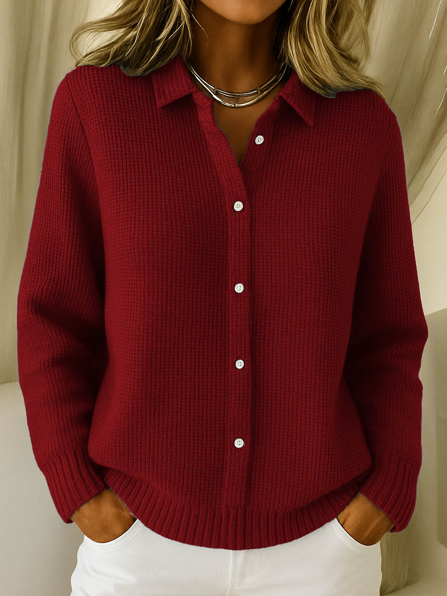 Maeve | Klassischer Gestrickter Knopf-Cardigan für Damen