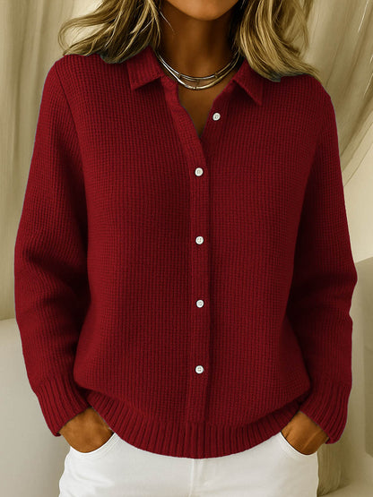 Maeve | Klassischer Gestrickter Knopf-Cardigan für Damen