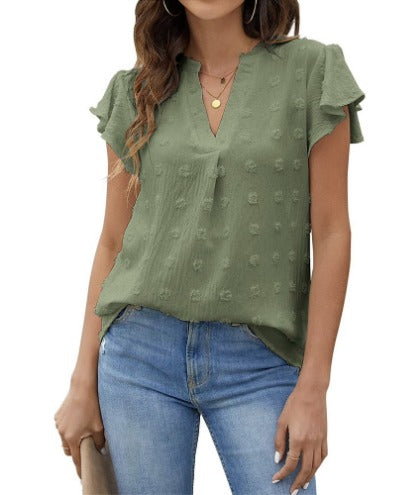 Hannah | Bluse mit Patchwork und Rüschen