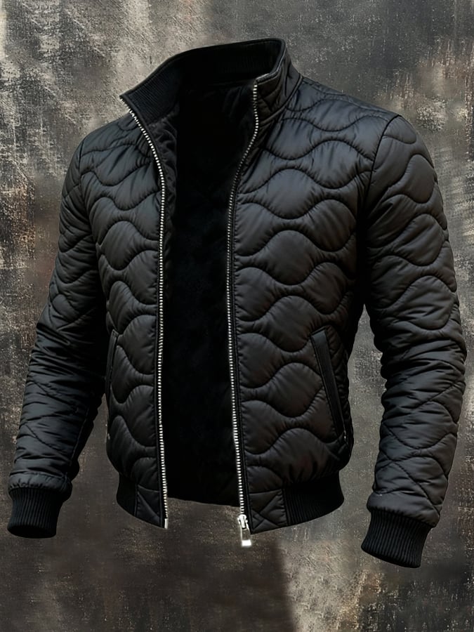 Herren Retro Warme Outdoor-Jacke - Baumwollmantel Vintage
