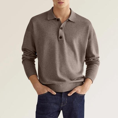 Eleganz Edge Polo | Herren Langarm-Polo