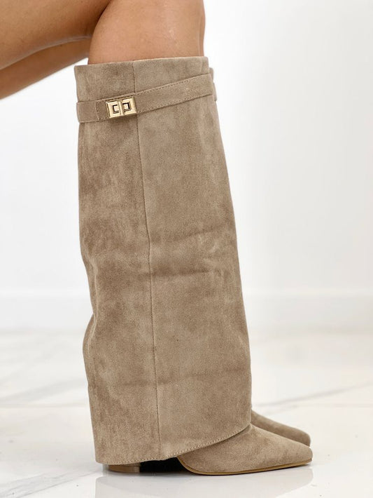 Lock Khaki Stiefel