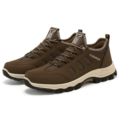 Heren Wandelschoenen Lichtgewicht Ademend Mesh met Elastische Veters – Outdoor Grip