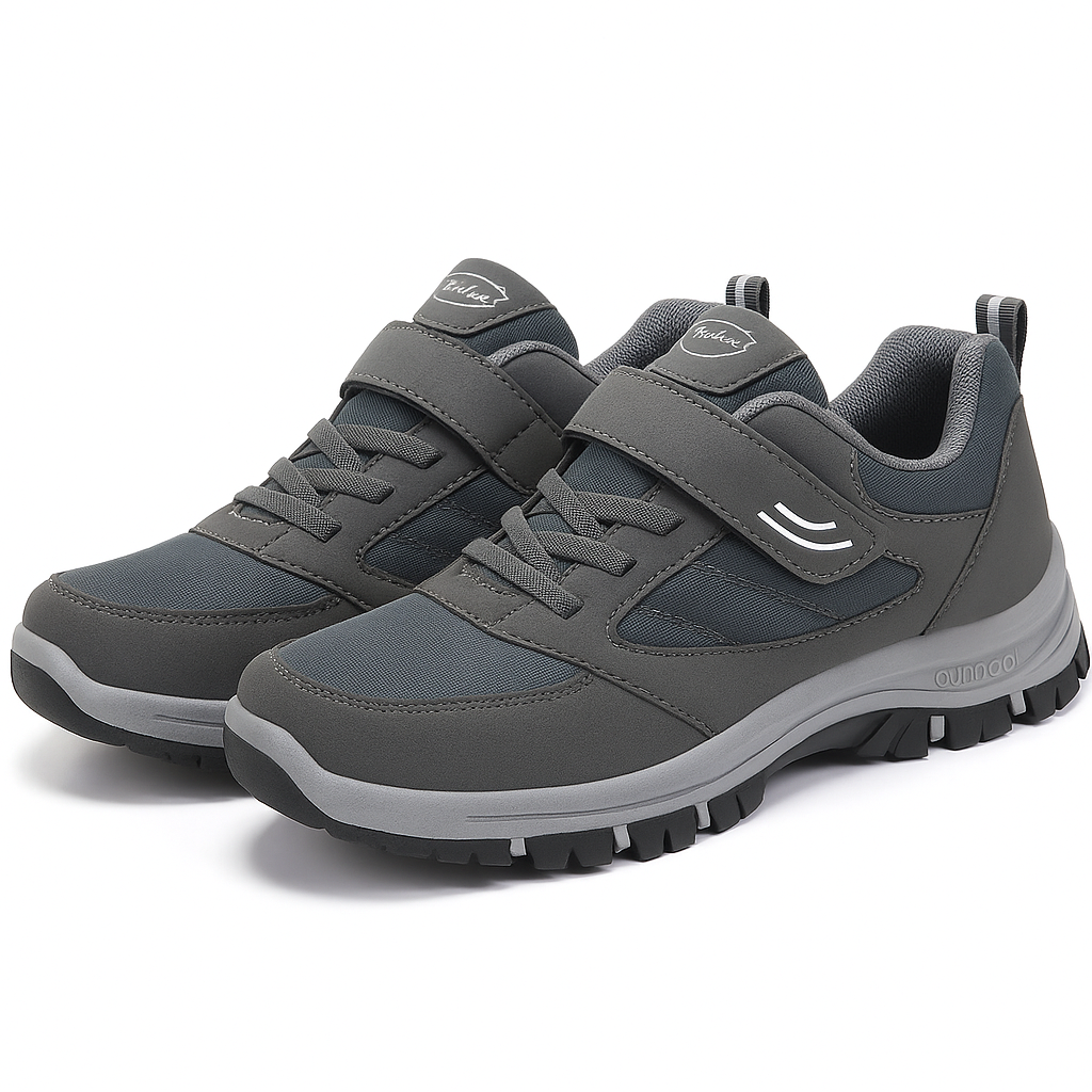 Heren Wandelschoenen met Klittenband – Comfort, Ademend & Lichtgewicht