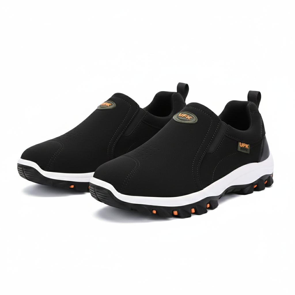 Heren comfortabele Wandelschoen zonder veteres - Ortho slip-on