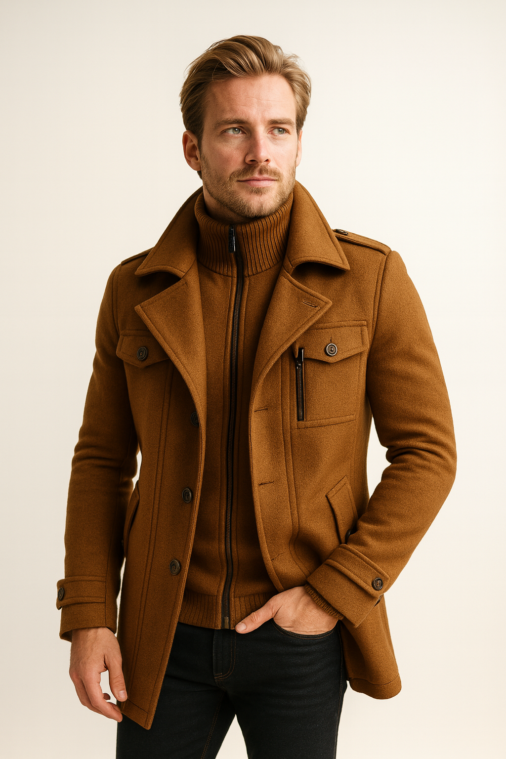 Salzburg Mode Gentleman Mantel – Eleganter Herren-Wintermantel