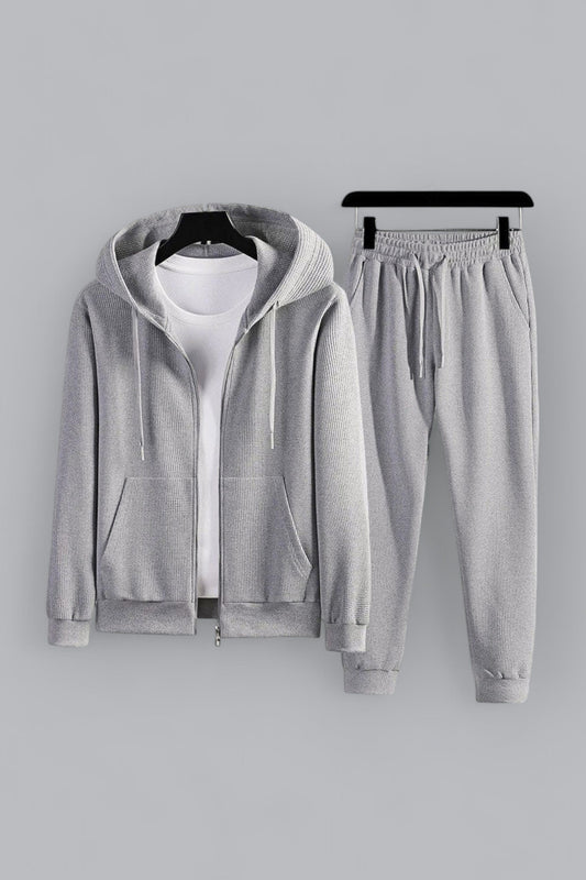 Premium Waffelstrick Loungewear-Set - Luxuriöse Herren Lounge-Kleidung