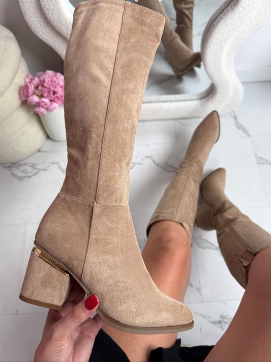 Farza Khaki Stiefel