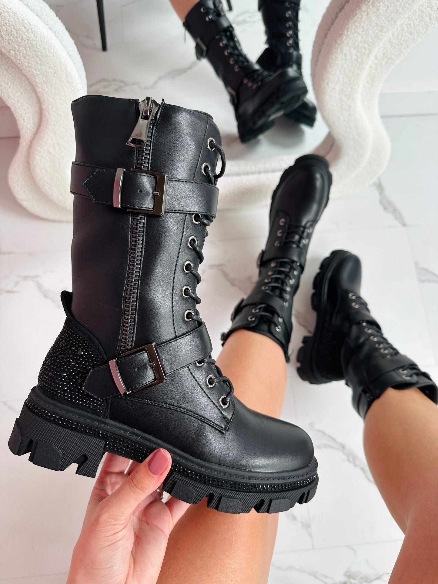 Harris Schwarz Stiefel