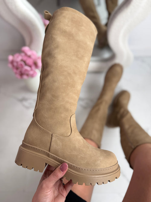 Anetta Khaki Stiefel