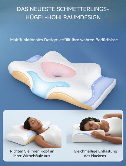 Lunava™ Ergonomisches Nackenkissen – Orthopädisches Kissen gegen Nackenschmerzen