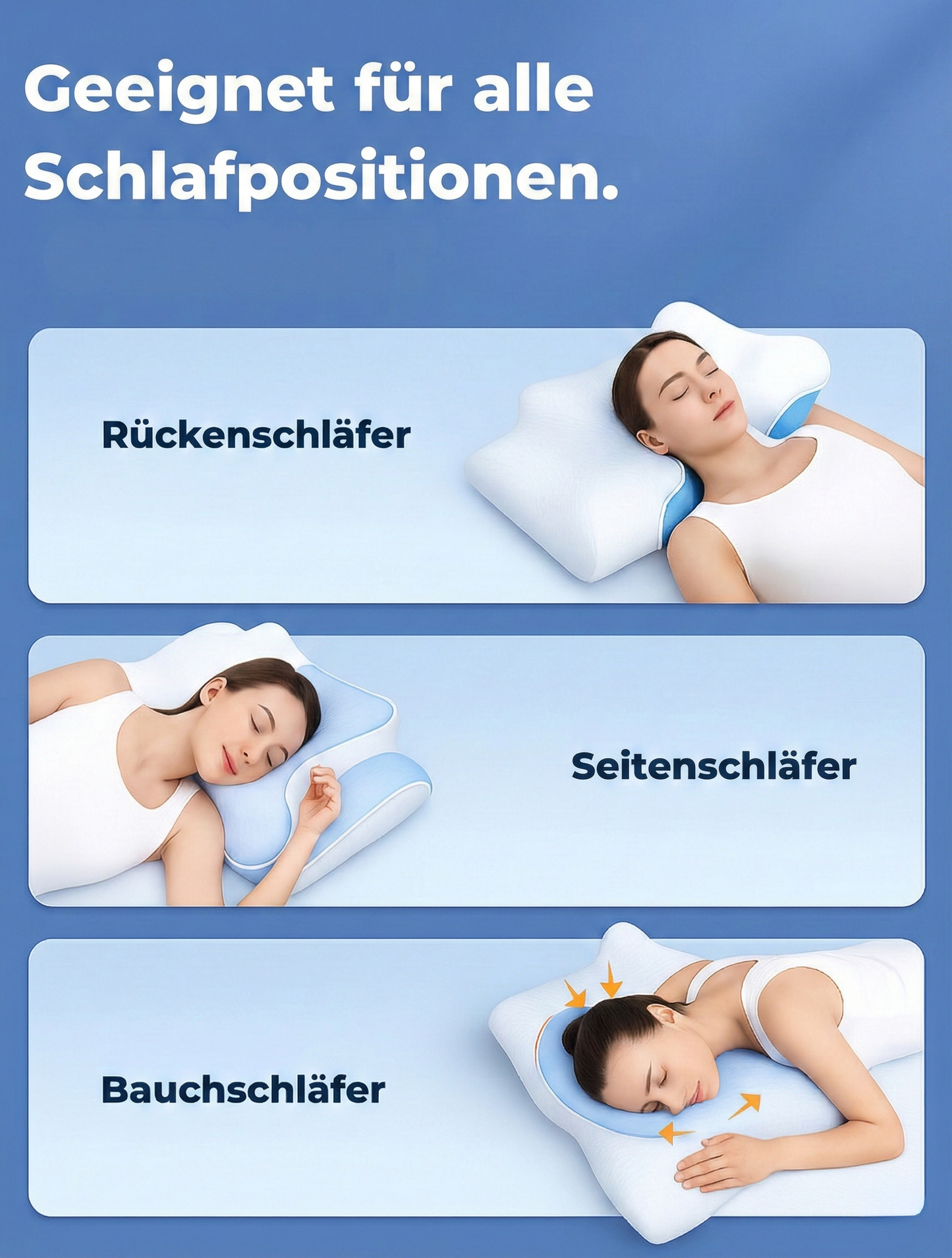 Lunava™ Ergonomisches Nackenkissen – Orthopädisches Kissen gegen Nackenschmerzen