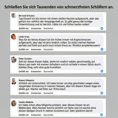 Lunava™ Ergonomisches Nackenkissen – Orthopädisches Kissen gegen Nackenschmerzen