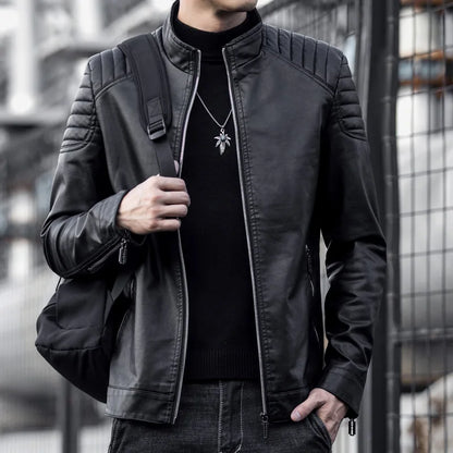 Premium Designer Lederjacke