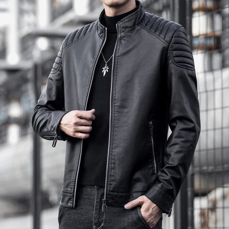 Premium Designer Lederjacke