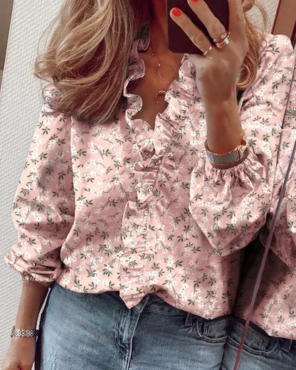 Jana | Sommerliches Rüschenshirt