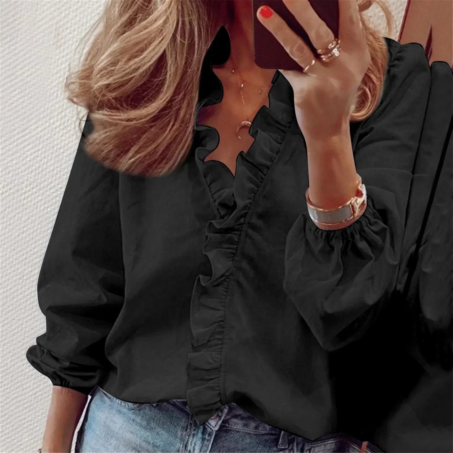 Jana | Sommerliches Rüschenshirt