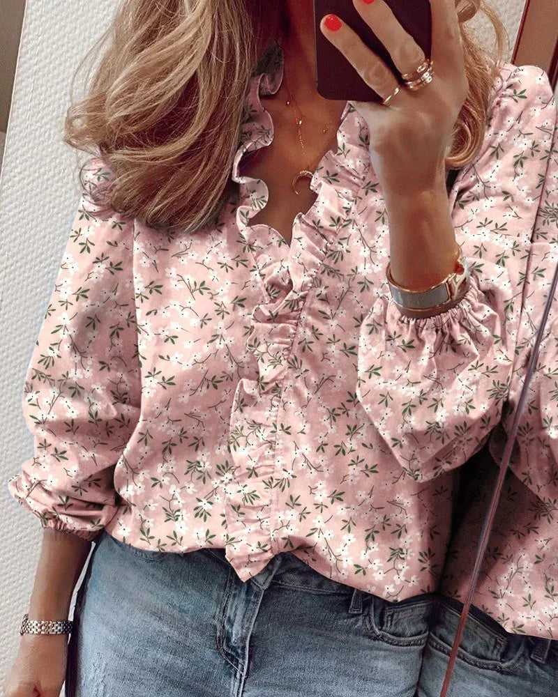 Jana | Sommerliches Rüschenshirt