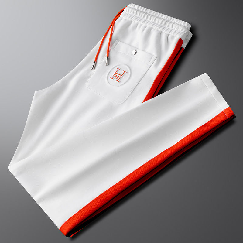 Riviera Track Set – Europäisches Herren-Sportset mit Kontrast-Streifen