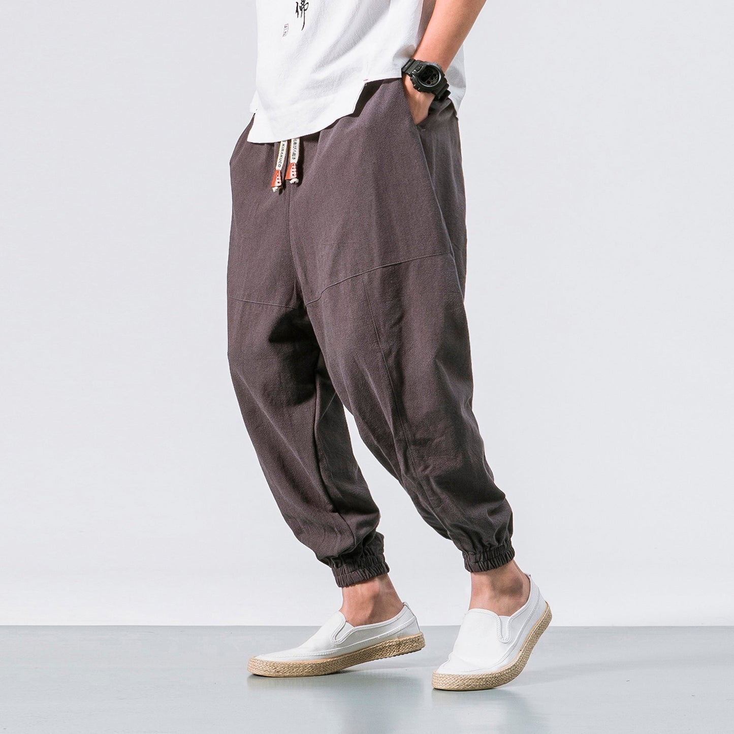 Shao - Bequeme Japanische Baumwoll-Haremhose