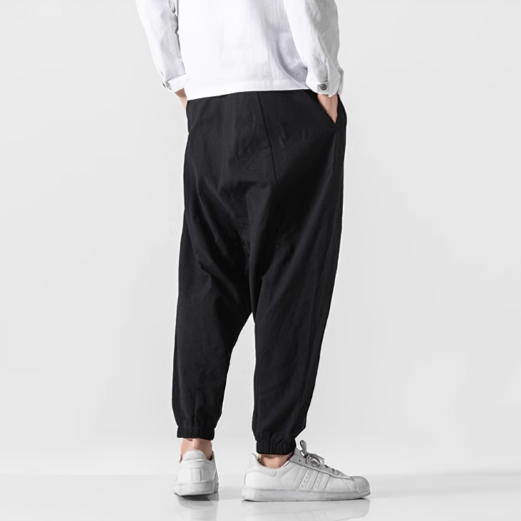 Shun - Bequeme Japanische Baumwoll-Haremhose