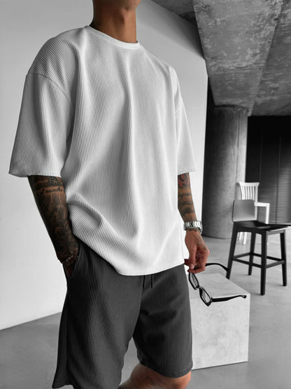 Oversize Cord Tee - Herren T-Shirt mit Cord-Struktur