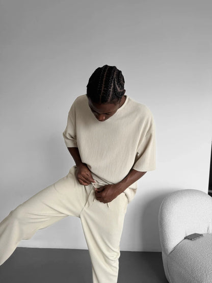 Oversize Cord Tee - Herren T-Shirt mit Cord-Struktur