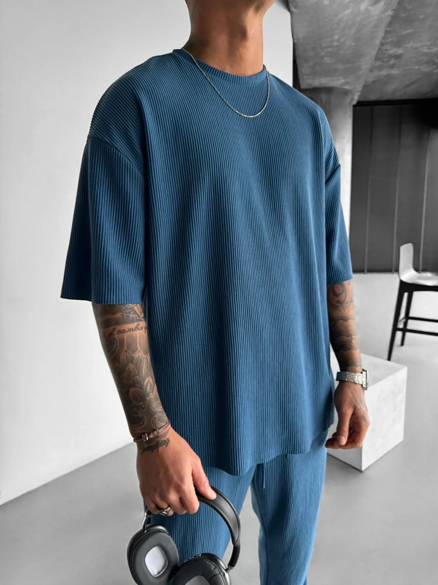Oversize Cord Tee - Herren T-Shirt mit Cord-Struktur
